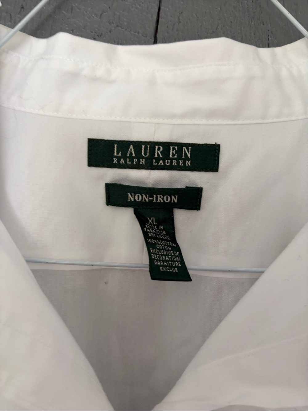 White WOMEN Button-Down Dress Shirt BY RALPH LAUREN - Picture 6 of 6